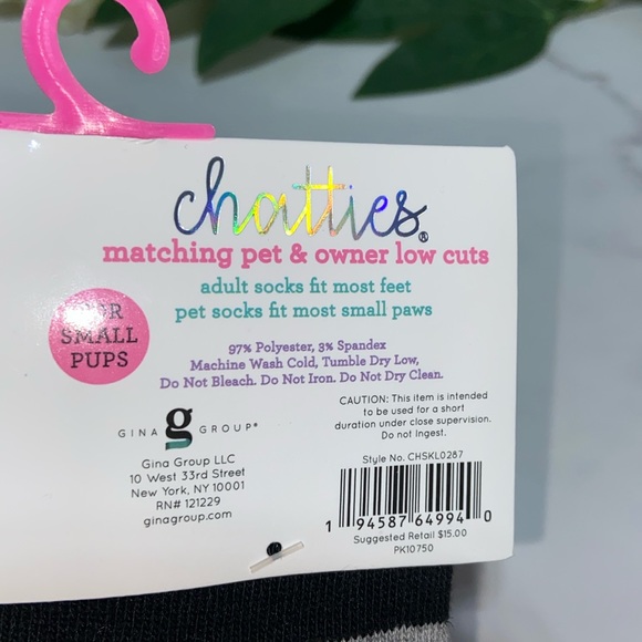 Chatties Matching Pet & Owner Sock Set, Small Pet - Picture 10 of 15
